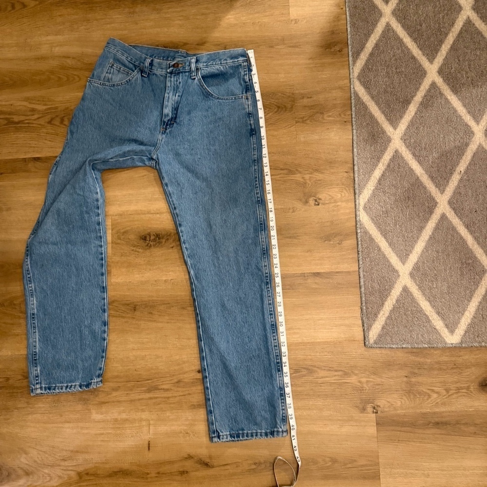 Vintage Rustler Jeans 33x30 Medium Wash Straight Leg Denim - Picture 7 of 8